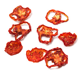 Image showing Dried slices of ripe tomato