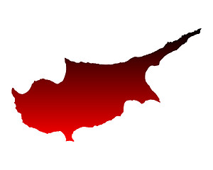 Image showing Map of Cyprus