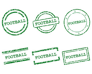 Image showing Football stamps