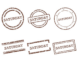 Image showing Saturday stamps