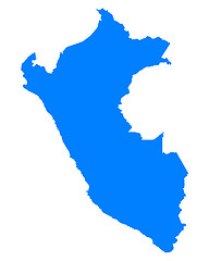 Image showing Map of Peru