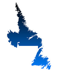 Image showing Map of Newfoundland and Labrador