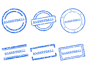 Image showing Basketball stamps