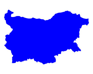 Image showing Map of Bulgaria