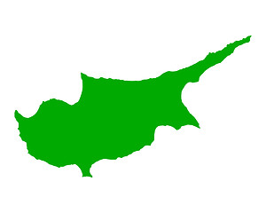 Image showing Map of Cyprus