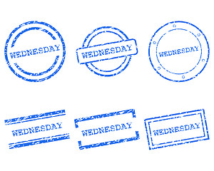 Image showing Wednesday stamps