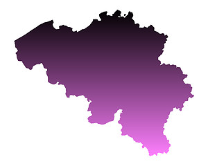 Image showing Map of Belgium