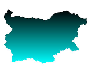 Image showing Map of Bulgaria