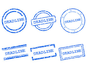 Image showing Deadline stamps