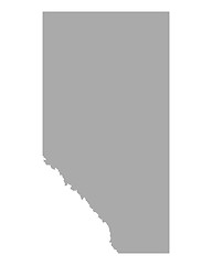 Image showing Map of Alberta