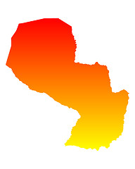 Image showing Map of Paraguay