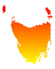 Image showing Map of Tasmania