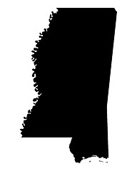 Image showing Map of Mississippi