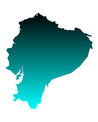 Image showing Map of Ecuador