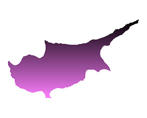 Image showing Map of Cyprus