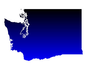 Image showing Map of Washington