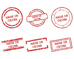 Image showing Made in China stamps