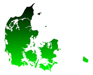 Image showing Map of Denmark