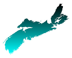 Image showing Map of Nova Scotia