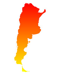 Image showing Map of Argentina