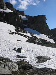 Image showing Snow on mountain