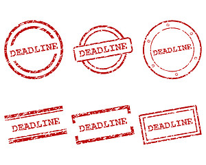 Image showing Deadline stamps