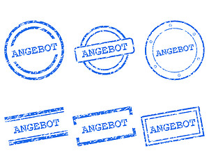 Image showing Angebot stamps