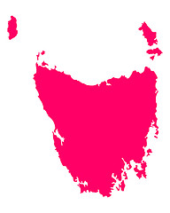 Image showing Map of Tasmania