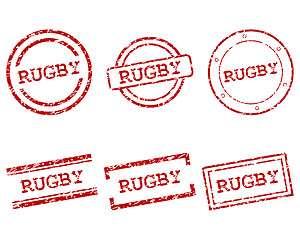 Image showing Rugby stamps