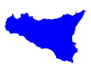 Image showing Map of Sicily