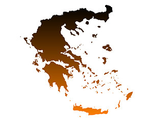 Image showing Map of Greece