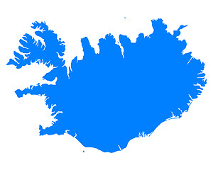 Image showing Map of Iceland