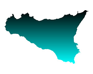 Image showing Map of Sicily