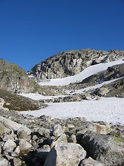 Image showing Mountain with snow