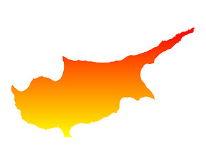 Image showing Map of Cyprus