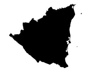 Image showing Map of Nicaragua