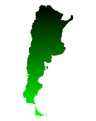 Image showing Map of Argentina