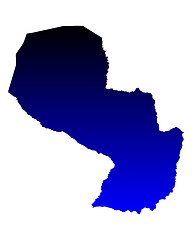 Image showing Map of Paraguay