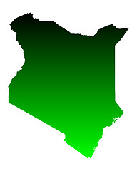 Image showing Map of Kenya