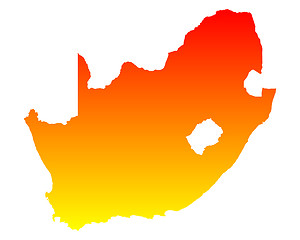 Image showing Map of South Africa