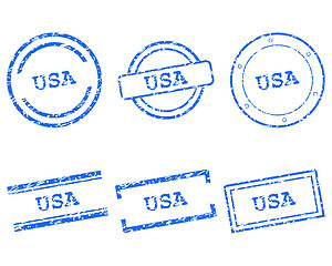 Image showing USA stamps