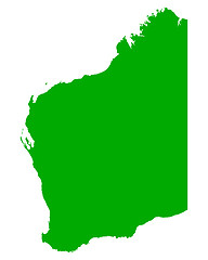 Image showing Map of Western Australia