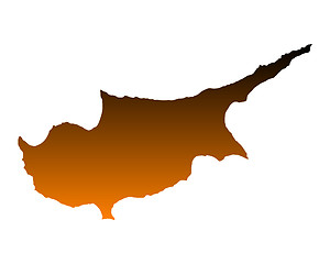 Image showing Map of Cyprus