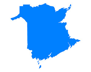 Image showing Map of New Brunswick