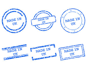 Image showing Made in UK stamps