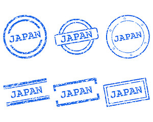 Image showing Japan stamps