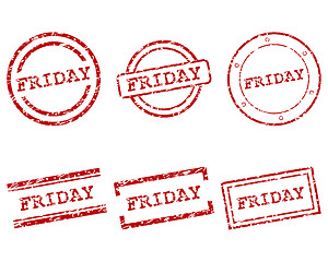 Image showing Friday stamps