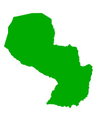 Image showing Map of Paraguay