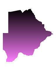 Image showing Map of Botswana