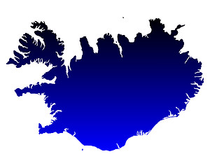 Image showing Map of Iceland